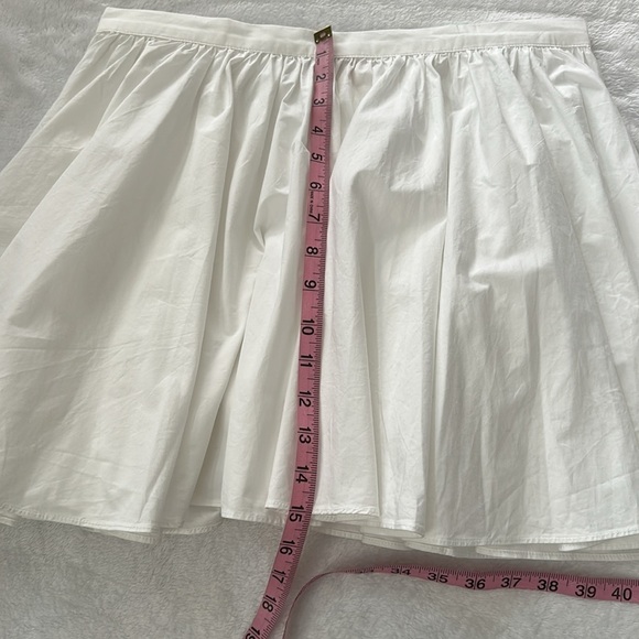 NWT Free People Women's Gaia Cotton Pull On Stretch Relaxed White Mini Skirt S - Picture 5 of 8